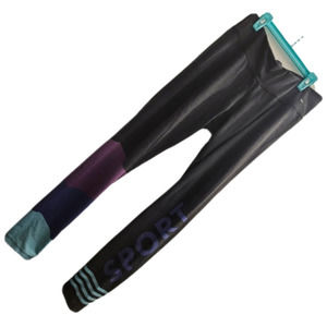 🛍️Dri Active Sport Leggings Black Blue Purple Stripe Unique Work Out Legging